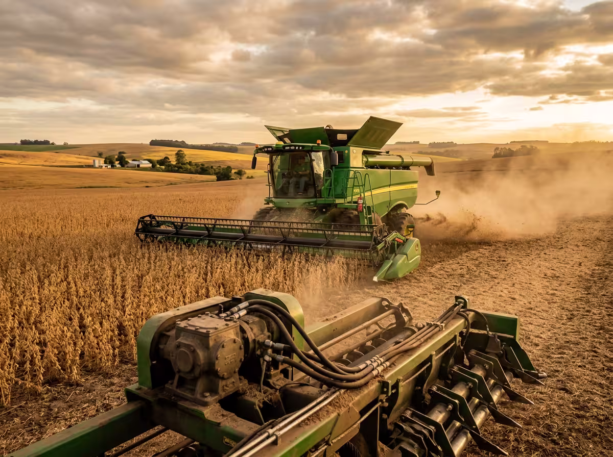 Equipamentos e componentes do setor agrícola atendido pela UsinaSul para máquinas e implementos de campo