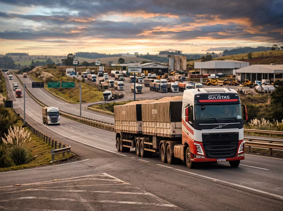 Componentes e sistemas do setor de transportes atendido pela UsinaSul para veículos e operações pesadas
